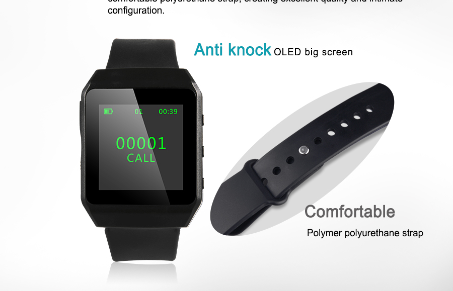 Fashionable direct charging portable wrist watch with super long standby time and colorful display
