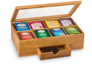 Quality Antibacterial Bamboo Storage Organizer Tea Chest For Stable Moving And Storing wholesale