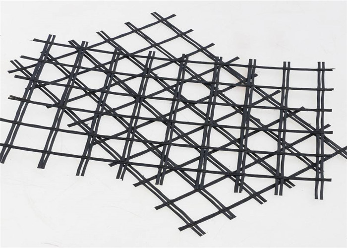 Asphalt Concrete Pavements 3.95m 80kN Glass Fiber Geogrid