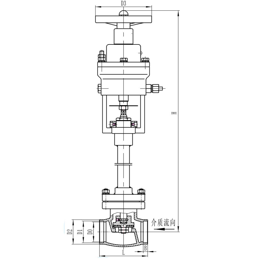 LNG LPG Emergency Shut Off Valve Stainless Steel Casting Fire Resistant