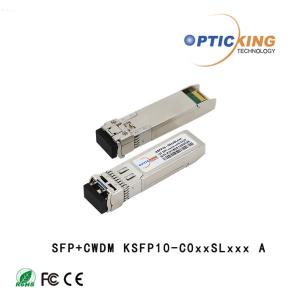 Quality RoHS TUV 3.3V 80km LC 10G CWDM SFP+ Transceiver Module wholesale