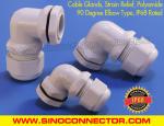 90 Degree Right Angle NPT Cable Glands, 90° Elbow Plastic Cable Glands IP68