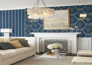 Quality Home Decor Textured Peel And Stick Vinyl Wall Covering , Floral Vinyl Wallpaper wholesale