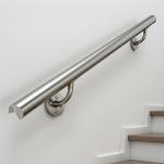 Child-Safe Rounded Stainless Steel Handrails for Family Homes
