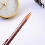 Gel-Ink Ball Pen With Rose Gold Rose Pink Advertising Ballpoint Pen Personalized