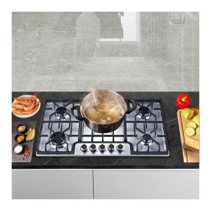 Quality Multifunction 5 Burner Gas Stove Standard Stainless Steel Gas Cooker wholesale