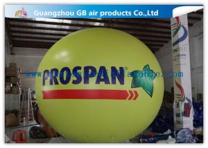 Quality Yellow Fly Helium Sphere Advertising Air Balloon For Business Center Rental wholesale