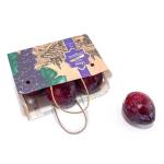Logo Printed Kraft Food Paper Bag , Paper Twist Handle Bags For Fruit