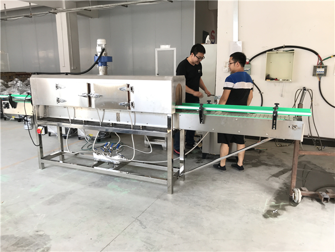 0.1Mpa plastic shrink wrap machine 120w Shrink Wrap Heat Tunnel For Bottles