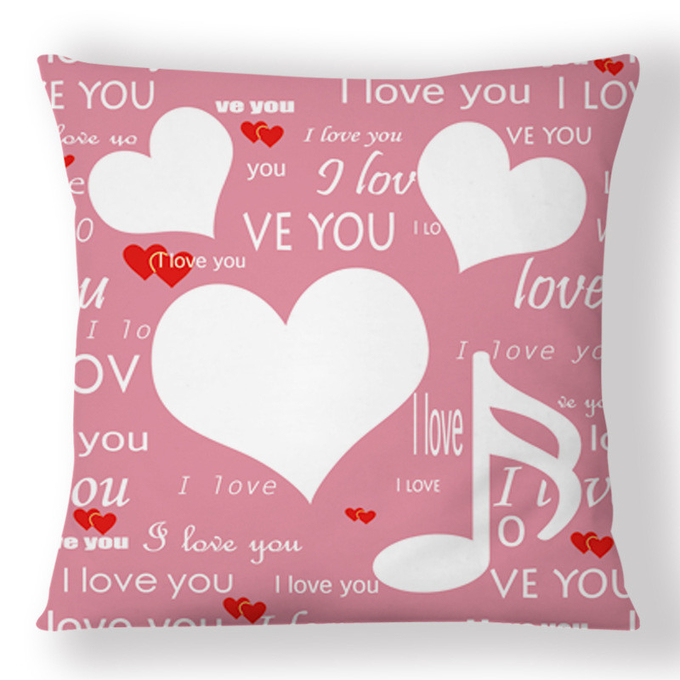 Custom Sublimation Printable Pillow Cover For Lovers