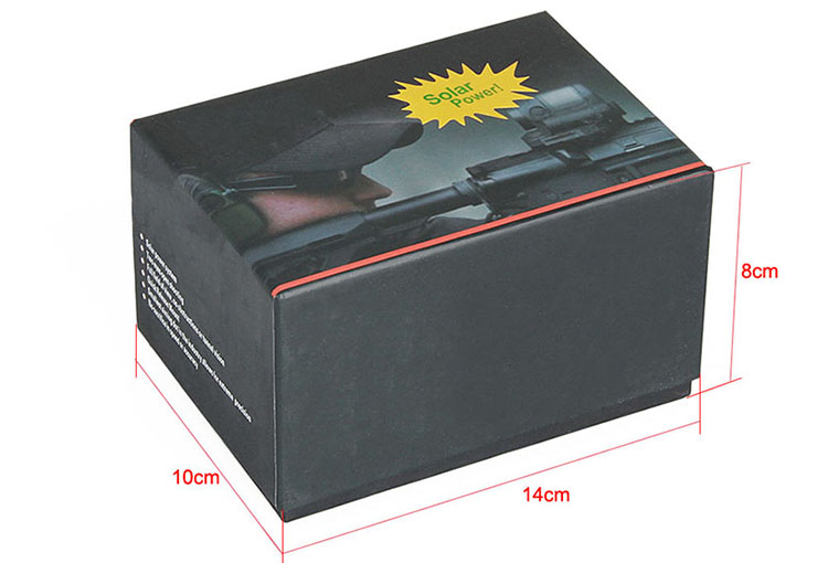 Waterproof Solar Red Dot Scope 1X36 Tactical Compact Sealed Reflex Sight for Hunting
