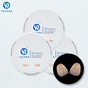 Quality 600MPA 98x10mm UT Multilayer CAD CAM Zirconia Blocks wholesale