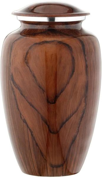 Cherry Wood Grain Finish Cremation Urn | Human Ashes Adult Memorial urn, Burial,