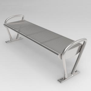 Quality Outdoor Powder Coating 1250mm Steel Garden Benches wholesale