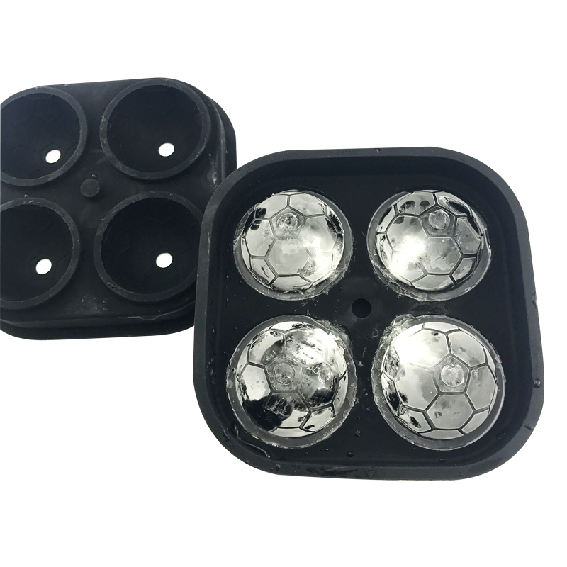 Amazon Best Selling Wholesale Make Your Own Soccer Ball Football Shape Silicone Ice Cream Ice Cube Mould