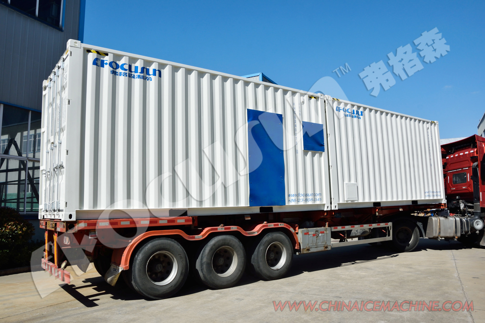 20 Tons Snow for Snow Skiing at Amusement Park Powered by Gas and R449 Refrigerant
