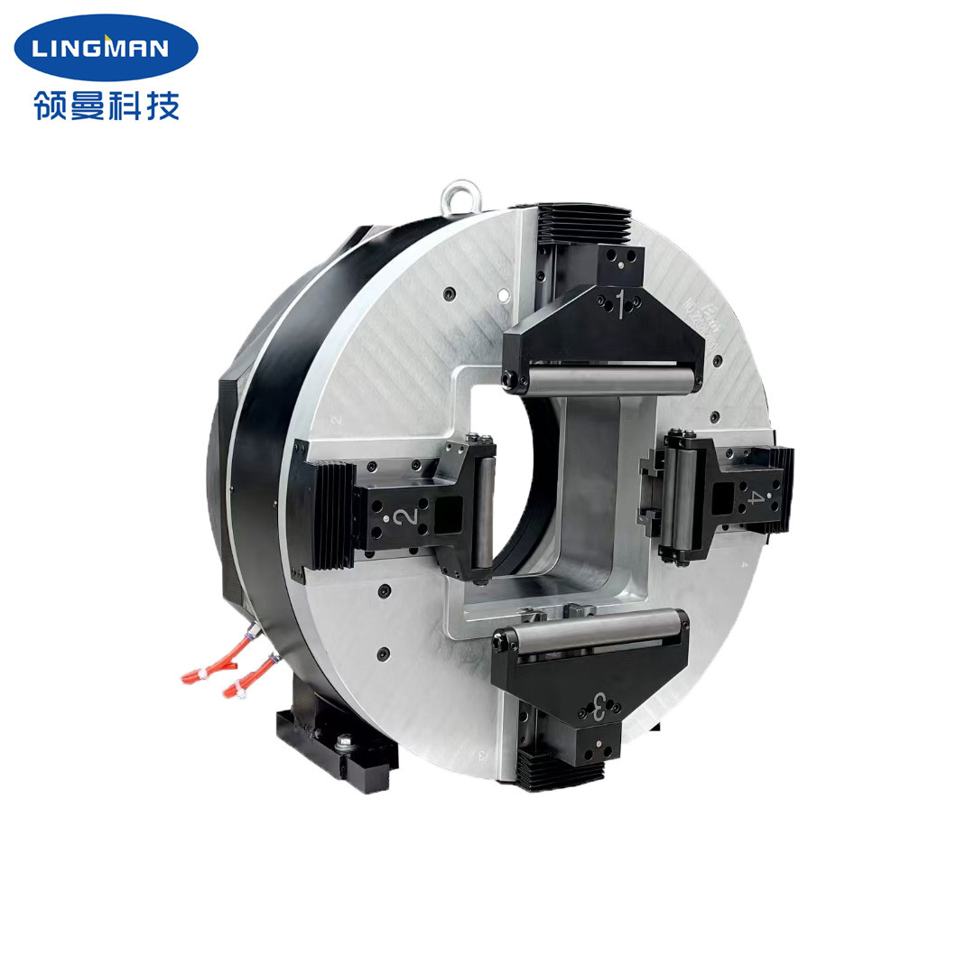 Pneumatic Professional Rotate Air Square Chuck For Laser Pipe Cutting