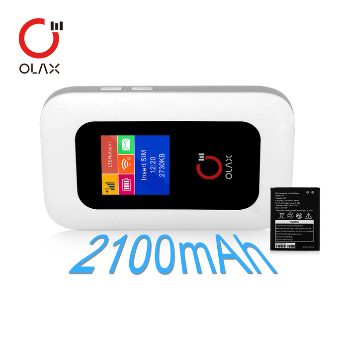 OLAX MF980L Mini Portable 4G Mobile Pocket Wifi Router Hotspot 150Mbps LCD Display For Asia