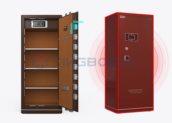 Solid Steel fireproof home safe box With Smart Fingerprint Lock And Inner Locking Box YB/N6-150