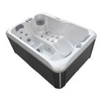 Outdoor Massage Rectangle Bathtub Whirlpool Spa Tub For 3 Seats