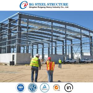 Quality Environmental Prefabricated Light Steel Structure Construction Building Prefab Metal Warehouse With Office Room wholesale