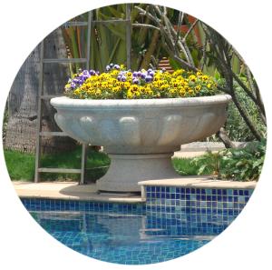 Quality Garden Stone Flower Pot, Stone Carved Planter, Marble Granite Flower Pot (YKFP-1) wholesale