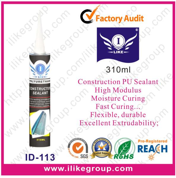 Construction Nontoxic Polyurethane Sealants 310ml Adhere To Concrete / Glass