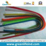 Transparent Green PU Coating Coiled Cable Tool Lanyard Ropes ready for Ends