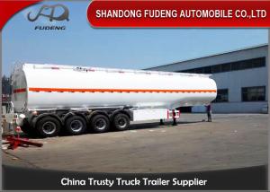 Quality 4 Axles Fuel Tanker Semi Trailer 60000 Liters Carbon Steel Tanker Trailer Oil Tanker Truck Trailer wholesale