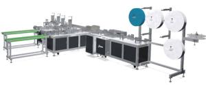 Quality High Stability 3 Ply Face Mask Making Machine 100-120 Pcs/Min Capacity wholesale