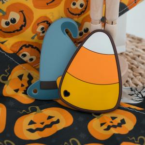 Quality Halloween Witches Hat Silicone Baby Teether Colorful For Soothing Teething Pain wholesale