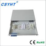 Cold Roll Steel Material Fiber Optic Patch Panel 19 Inch 24 Fibers Light Weight