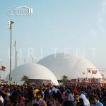 60m Diameter Geo Dome Tents Waterproof Metal Frame