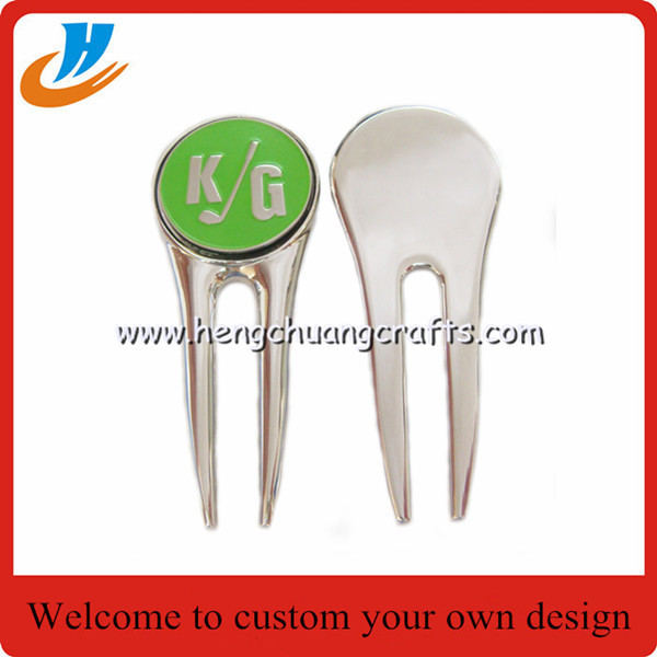 Personalized golf divot repair tool/Zinc alloy golf accessories