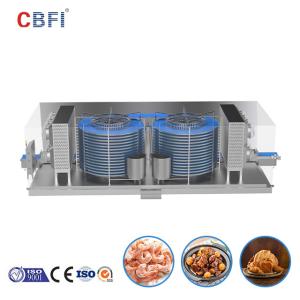 Quality CBFI Individual Quick IQF Double Spiral Freezer For Fish Processing Line wholesale