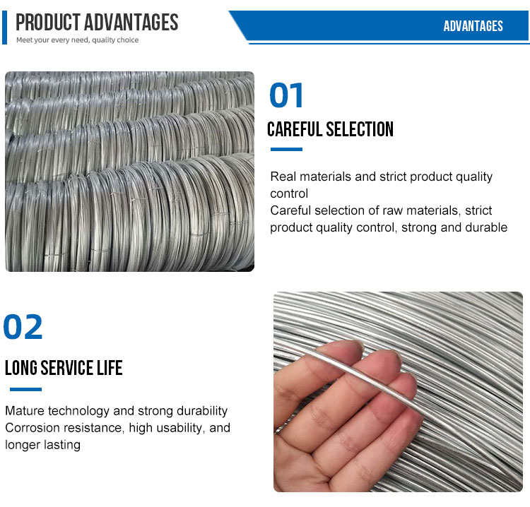 High Strength Galvanized Tie Wire Bwg 20 21 22 19 Gauge Galvanized Steel Wire