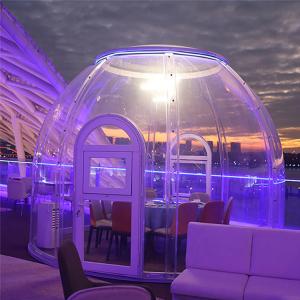 Quality Luxury Party Bubble Tent UV Coating With Blackout Fabric Curtain wholesale