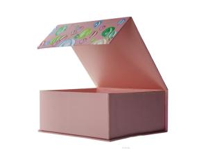 Quality Recyclable Rigid Cardboard Boxes , Glossy White Collapsible Gift Boxes wholesale