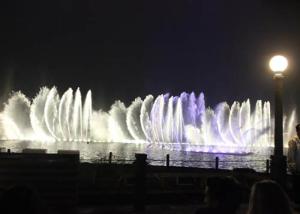 Quality Floating Water Fountain Show , Computer Controlled Water Fountain With Colorful RGB wholesale