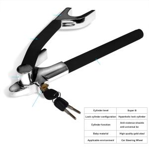 Quality Security Universal Steering Wheel Lock Foldable With Keys For Car Truck SUV wholesale