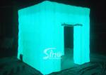 8'x8' portable cube tube Led inflatable photo booth for wedding events or