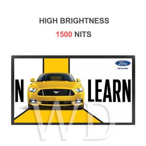Quality 1920x1080 1500 Nits High Brightness LCD Display , LCD Advertising Equipment wholesale