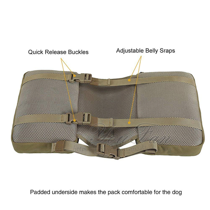 Water Repellent 1000D Nylon Pet Carrier Bag With Built - In Poop Bag Holder
