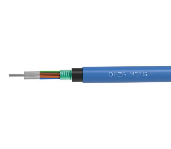 Outdoor Layer Twisted Multicore Fiber Optic Cable FTTH Tensile Strengthened