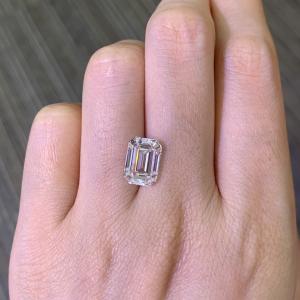 Quality VS1 G 3.69 Carat Lab Made Emerald Cut Diamond OEM ODM wholesale