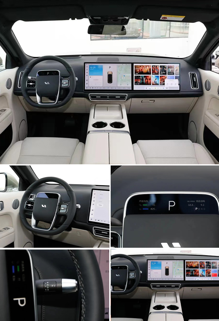 Automatic Li L8 's Comfortable Plug-in Hybrid SUV with Panoramic Sunroof and 6 Seats