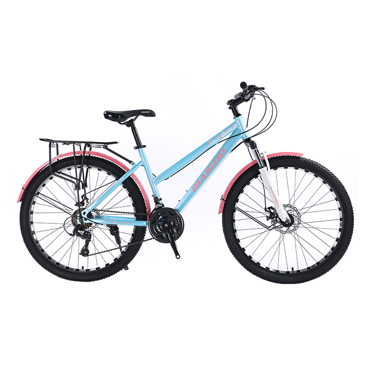 Mechanical Disc Brake 21 Speeds Steel Frame Mountain Road Bike for City Travel Bicycle