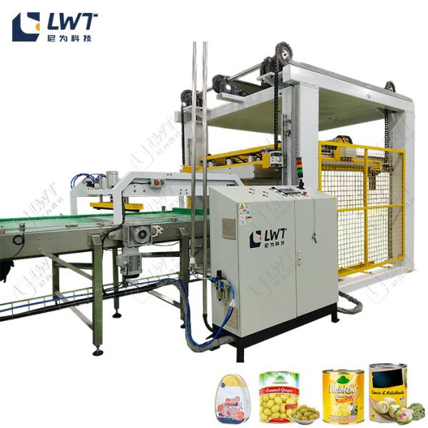 Cheap High Speed Automatic Meat Canned Palletizer Machine / System AC 380V for sale