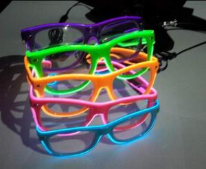 Quality Sound Activated El Wire Glasses wholesale
