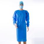 Reinforced Nonwoven Disposable Protective Gown 45gsm Eco Friendly